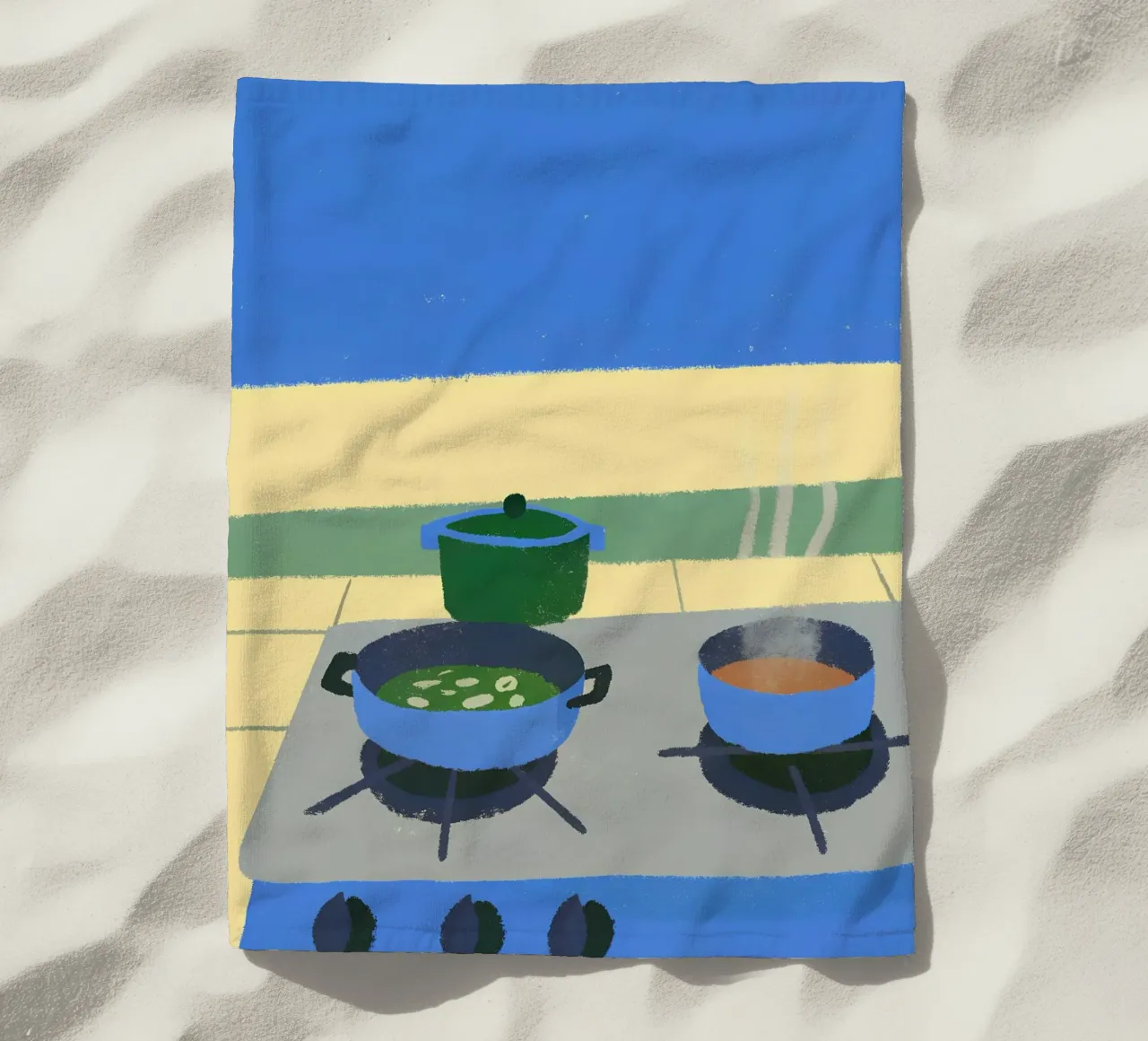 Cucinare in cucina telo mare da PERSONAL TOUCH