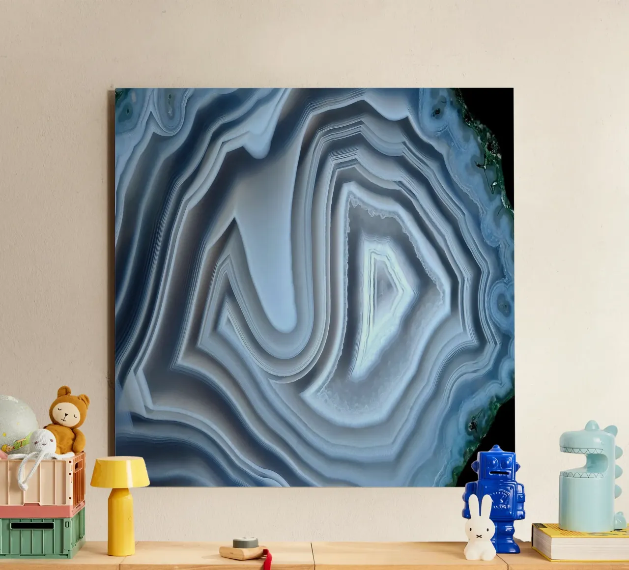 Texture fetta di agata 01 pannello forex da Gemstone Textures