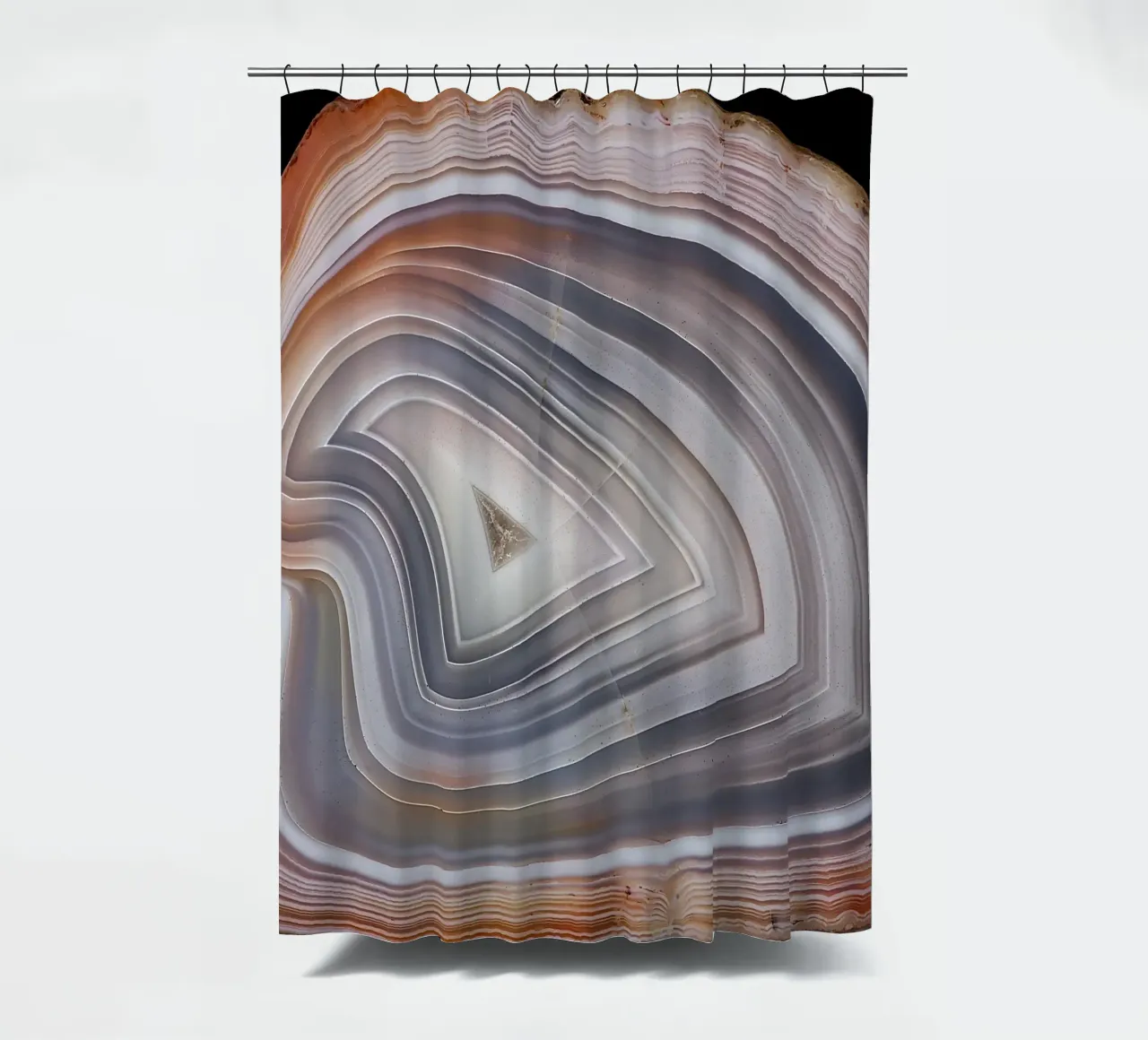Texture fetta d'agata 02 tenda da doccia da Gemstone Textures