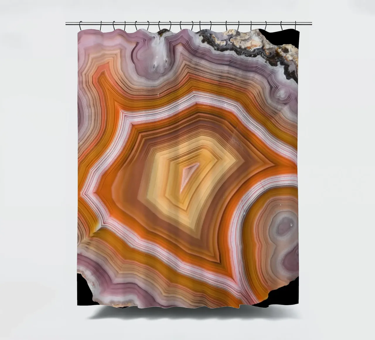Texture fetta d'agata 05 tenda da doccia da Gemstone Textures