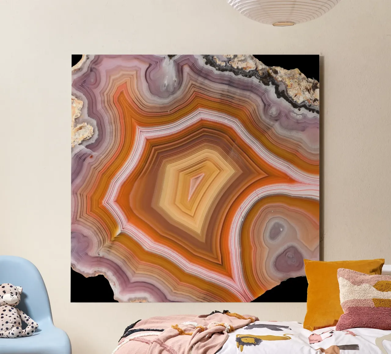 Texture fetta d'agata 05 alluminio dibond da Gemstone Textures