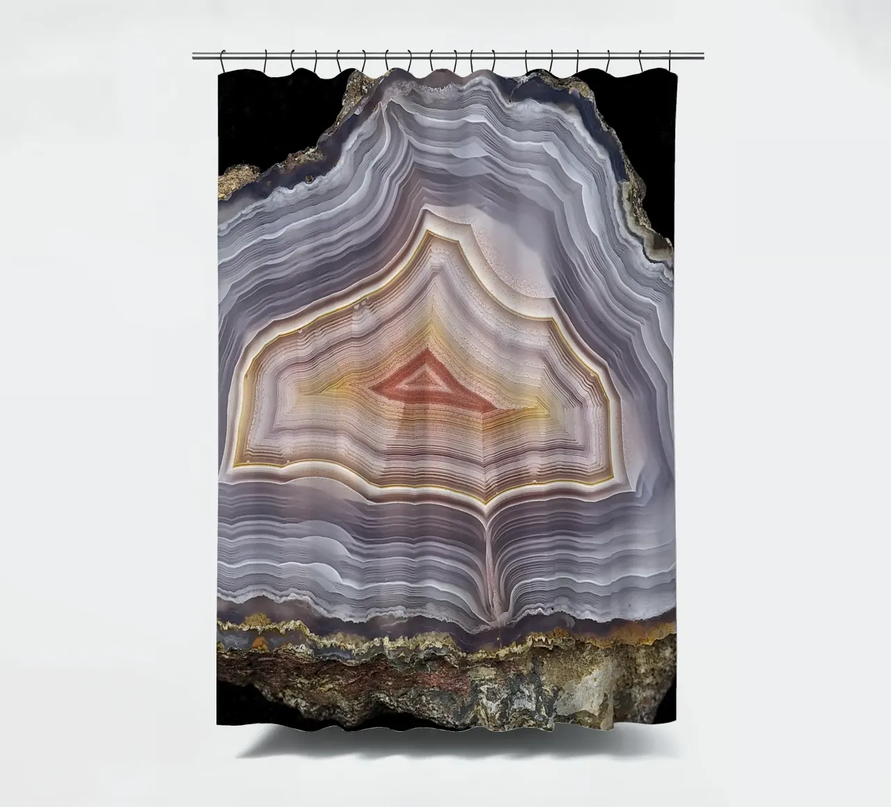 Texture fetta d'agata 06 tenda da doccia da Gemstone Textures