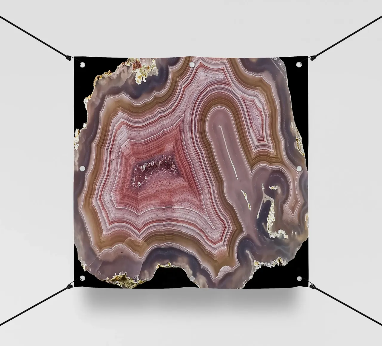 Texture fetta d'agata 08 telo in pvc da Gemstone Textures