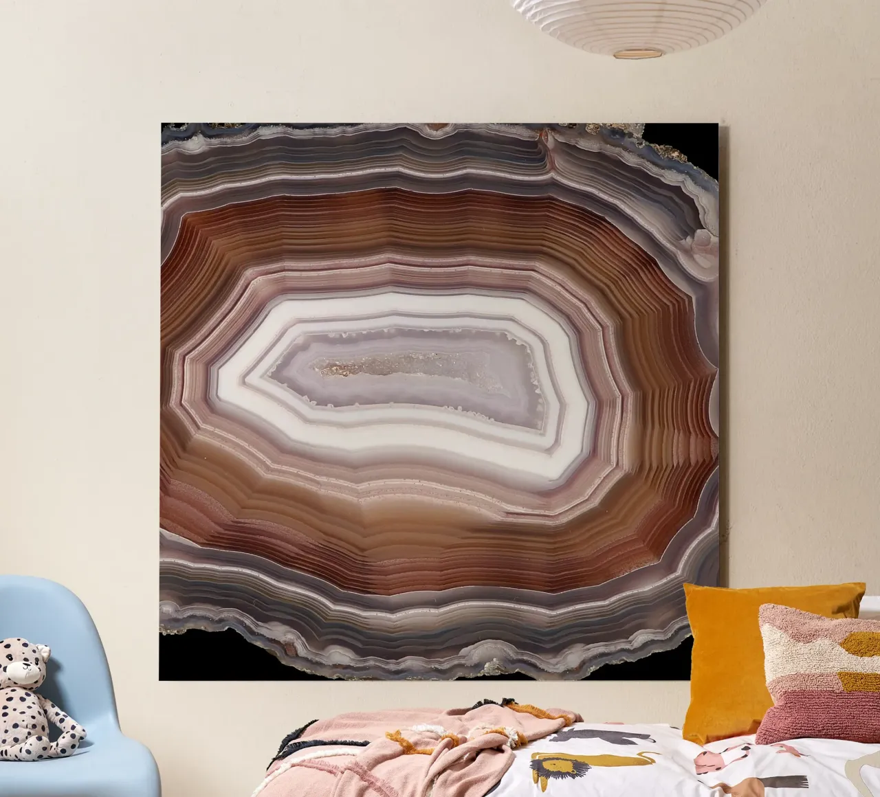 Texture fetta d'agata 09 alluminio dibond da Gemstone Textures