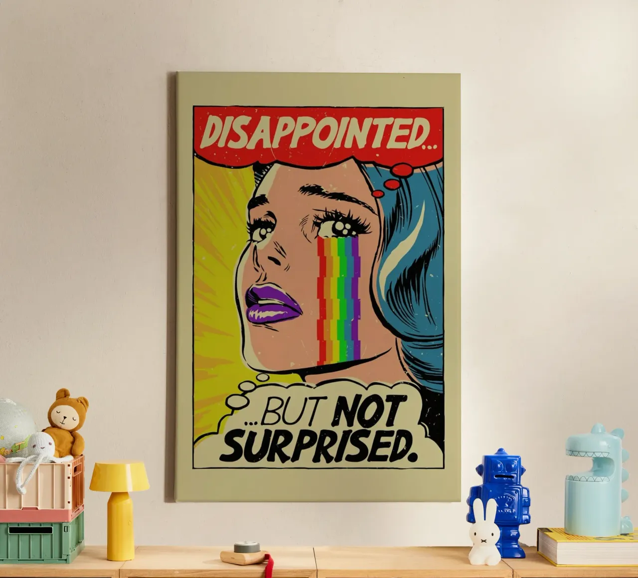 Dissapointed tela con Cornice a cassetta da Butcher Billy