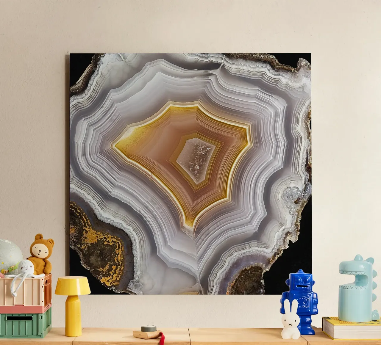 Texture fetta d'agata 10 alluminio dibond da Gemstone Textures