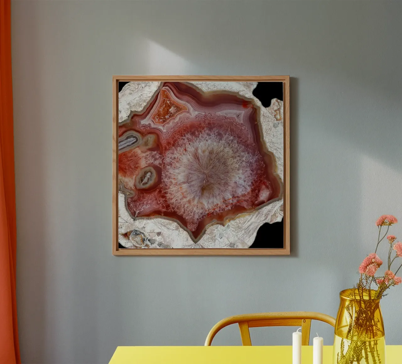 Texture fetta d'agata 12 alluminio dibond da Gemstone Textures