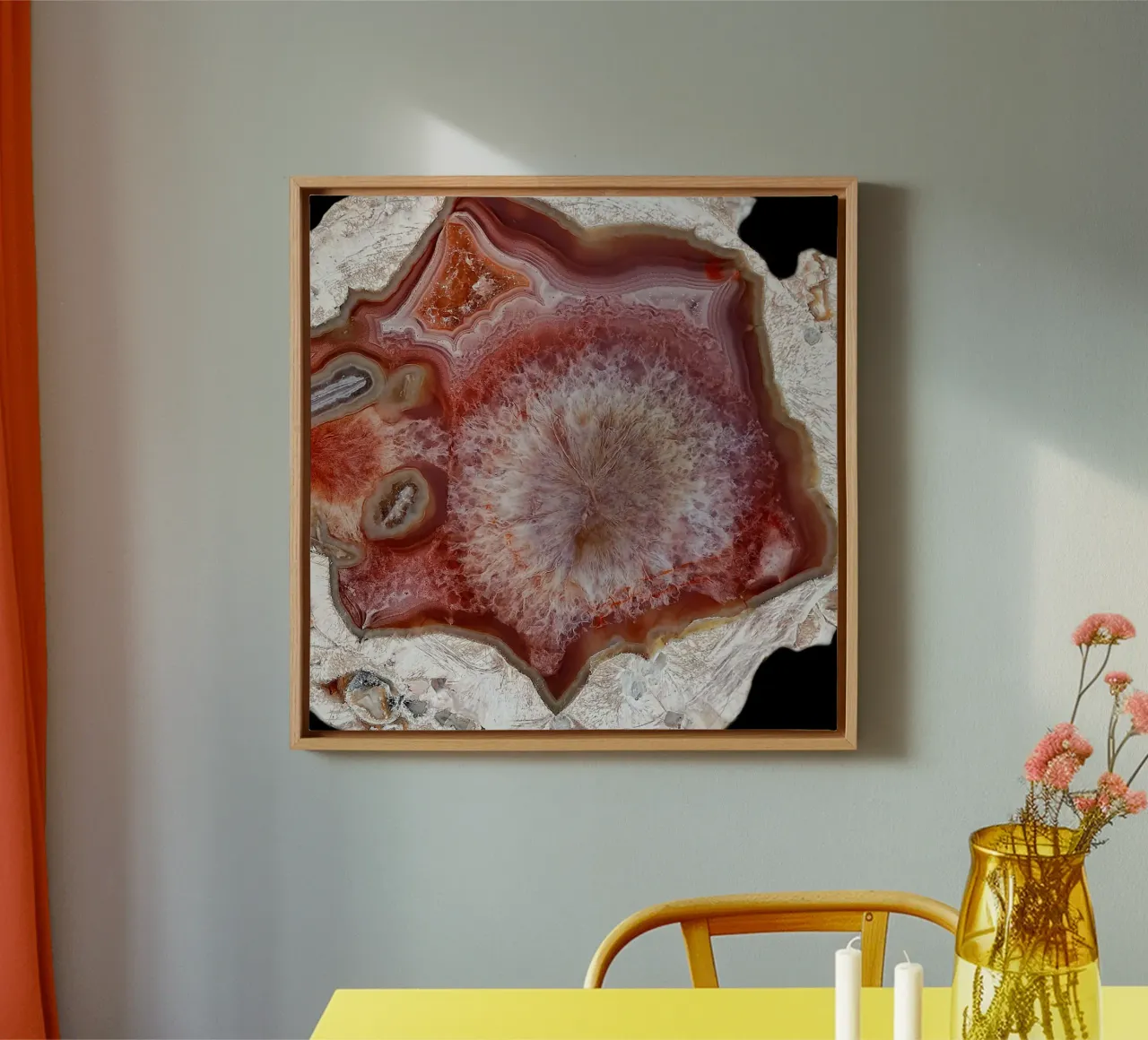 Texture fetta d'agata 12 tela con Cornice a cassetta da Gemstone Textures