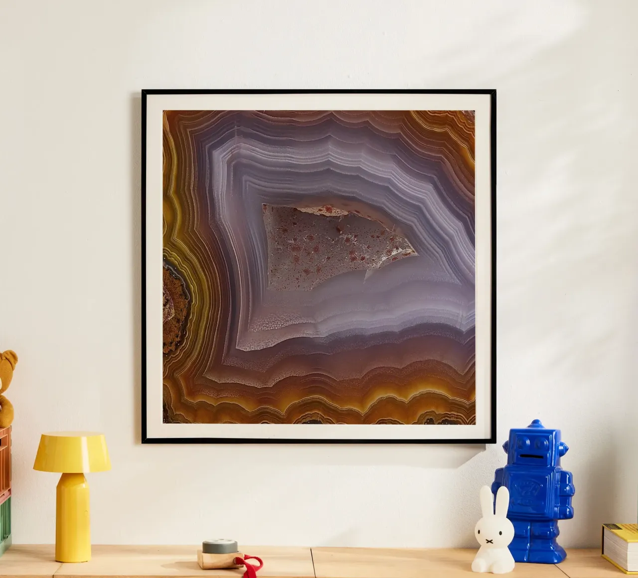 Texture fetta d'agata 13 poster da Gemstone Textures