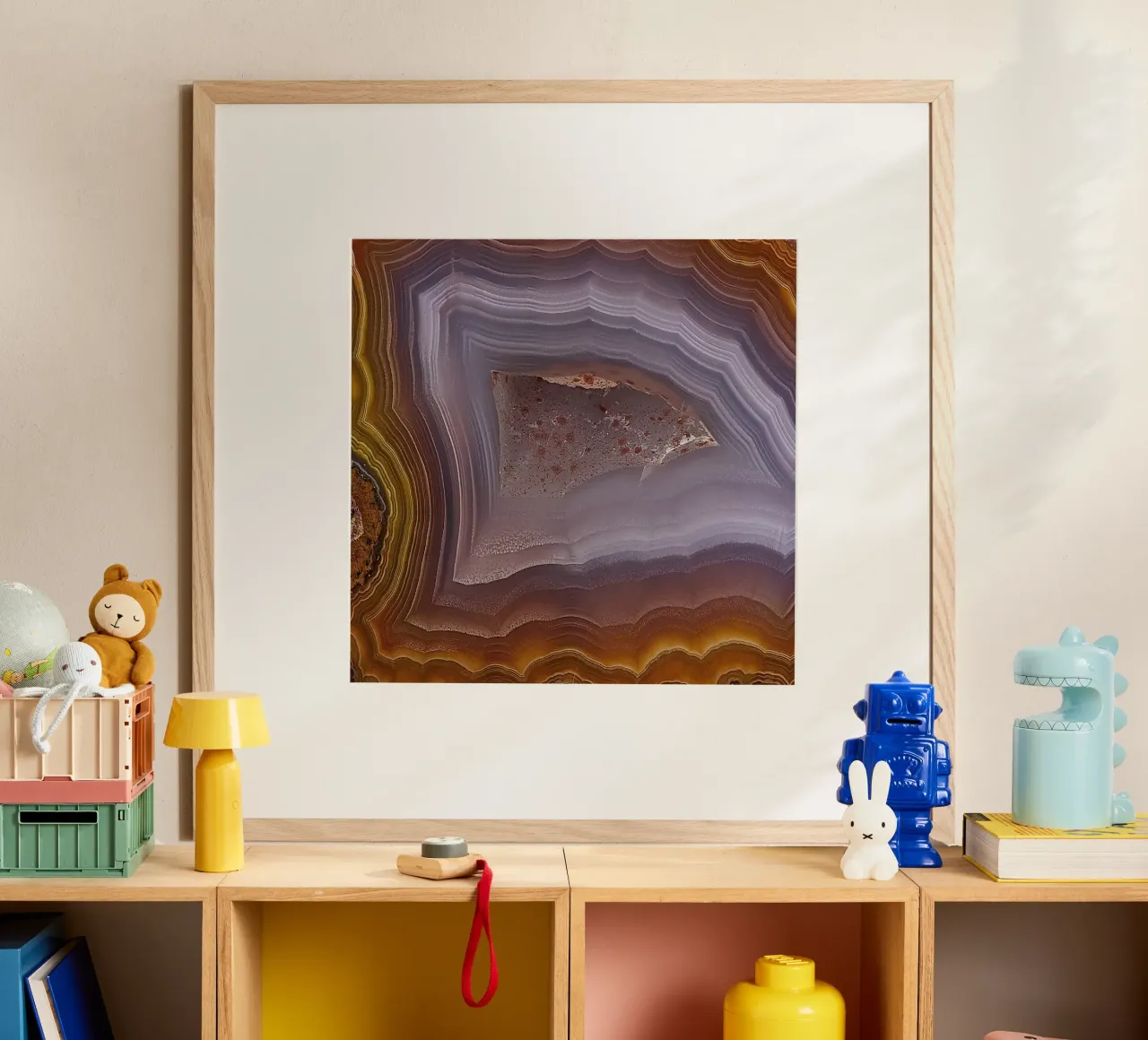 Texture fetta d'agata 13 poster da Gemstone Textures