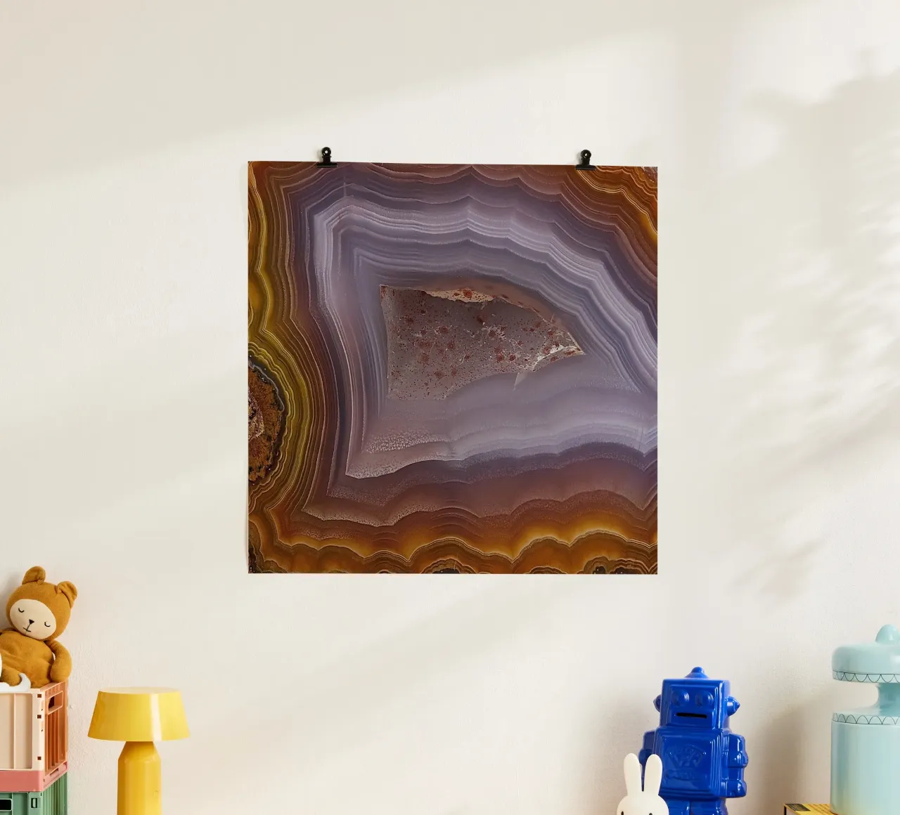 Texture fetta d'agata 13 poster da Gemstone Textures