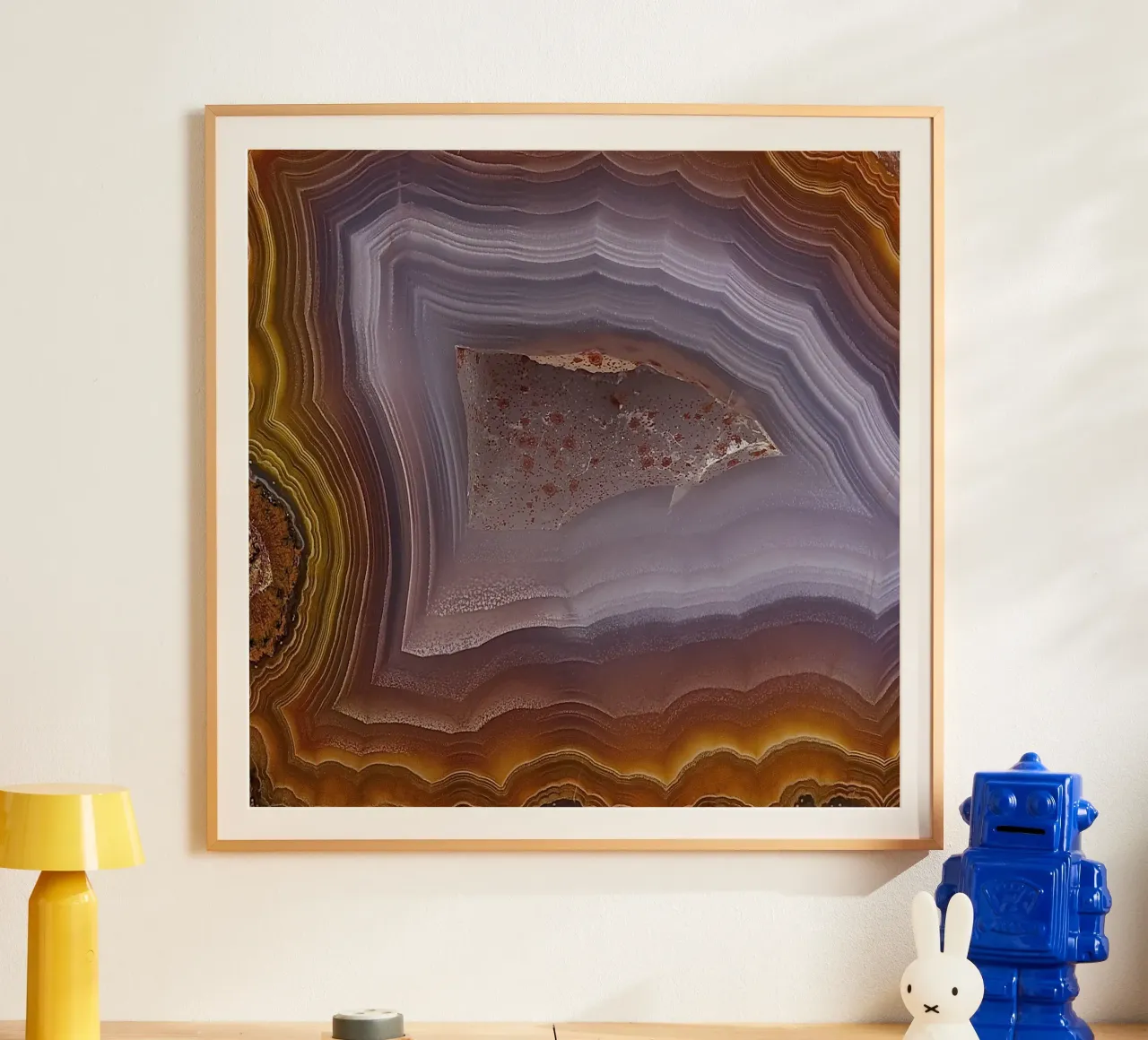 Texture fetta d'agata 13 poster da Gemstone Textures