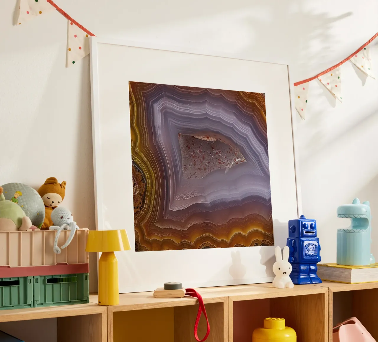 Texture fetta d'agata 13 poster da Gemstone Textures