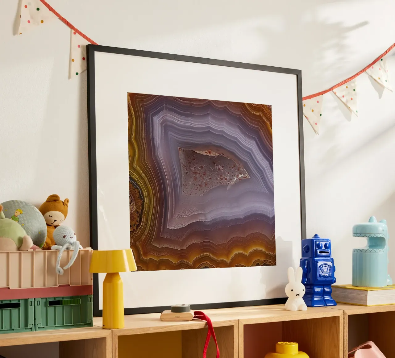 Texture fetta d'agata 13 poster da Gemstone Textures