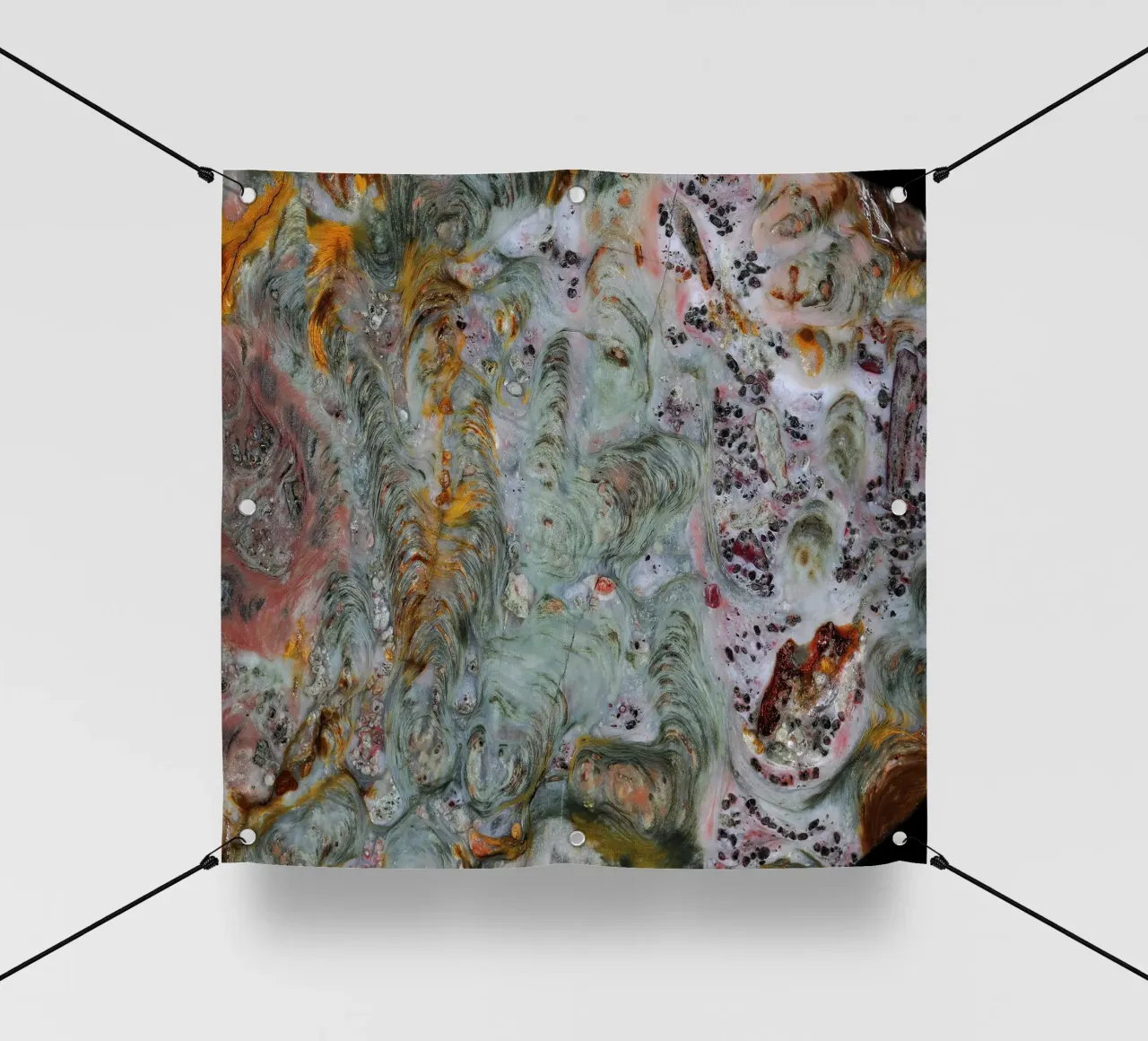 Texture fetta d'agata 14 telo in pvc da Gemstone Textures