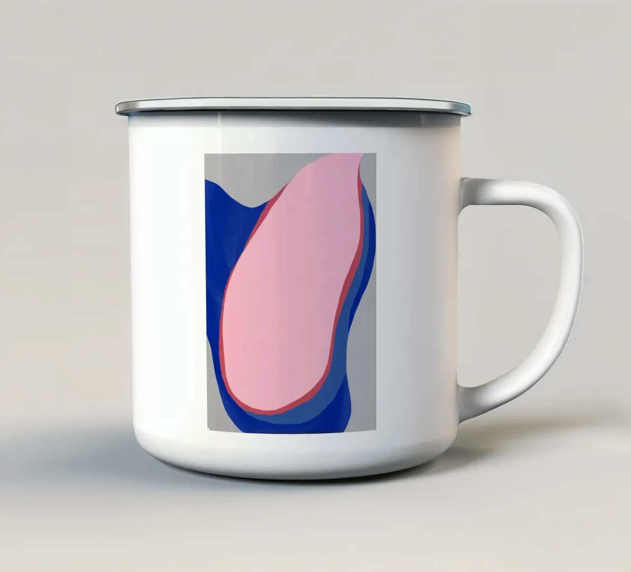 The great pink enamel mug by Little Dean