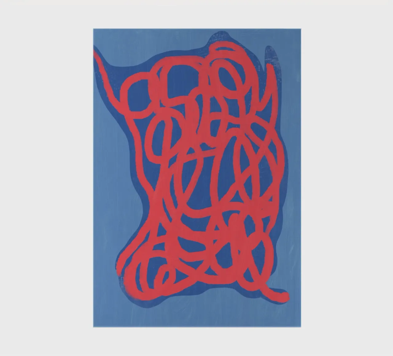 Neon line art abstract notebook by Little Dean