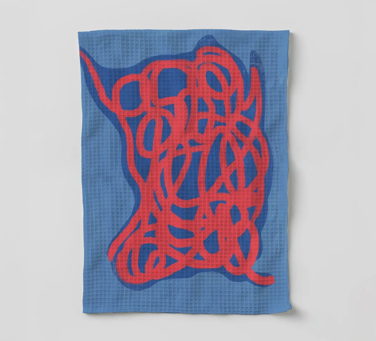 Neon line art abstract torchon de Little Dean