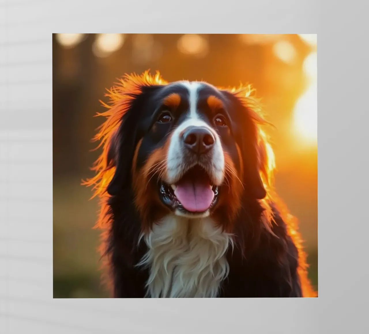 Beautiful Bernese Mountain Dog #167 backlit film by Yumis.Beargang.and.Me