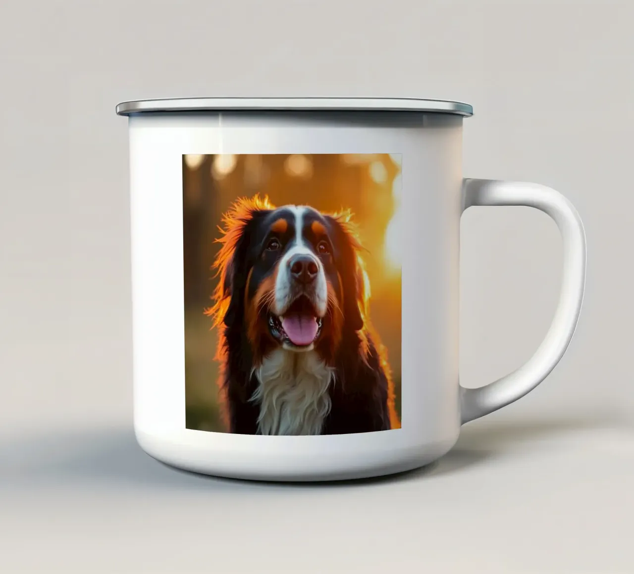 Bellissimo cane da montagna bernese #167 tazza in smalto da Yumis.Beargang.and.Me
