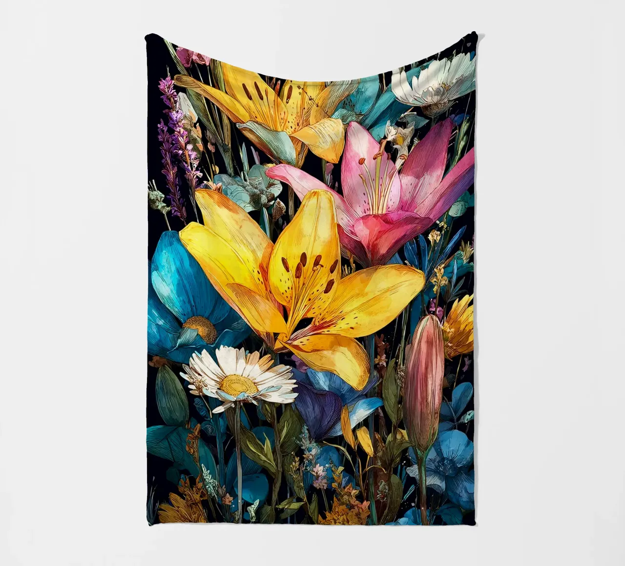Garden full of flowers K coperta in pile da Mateo