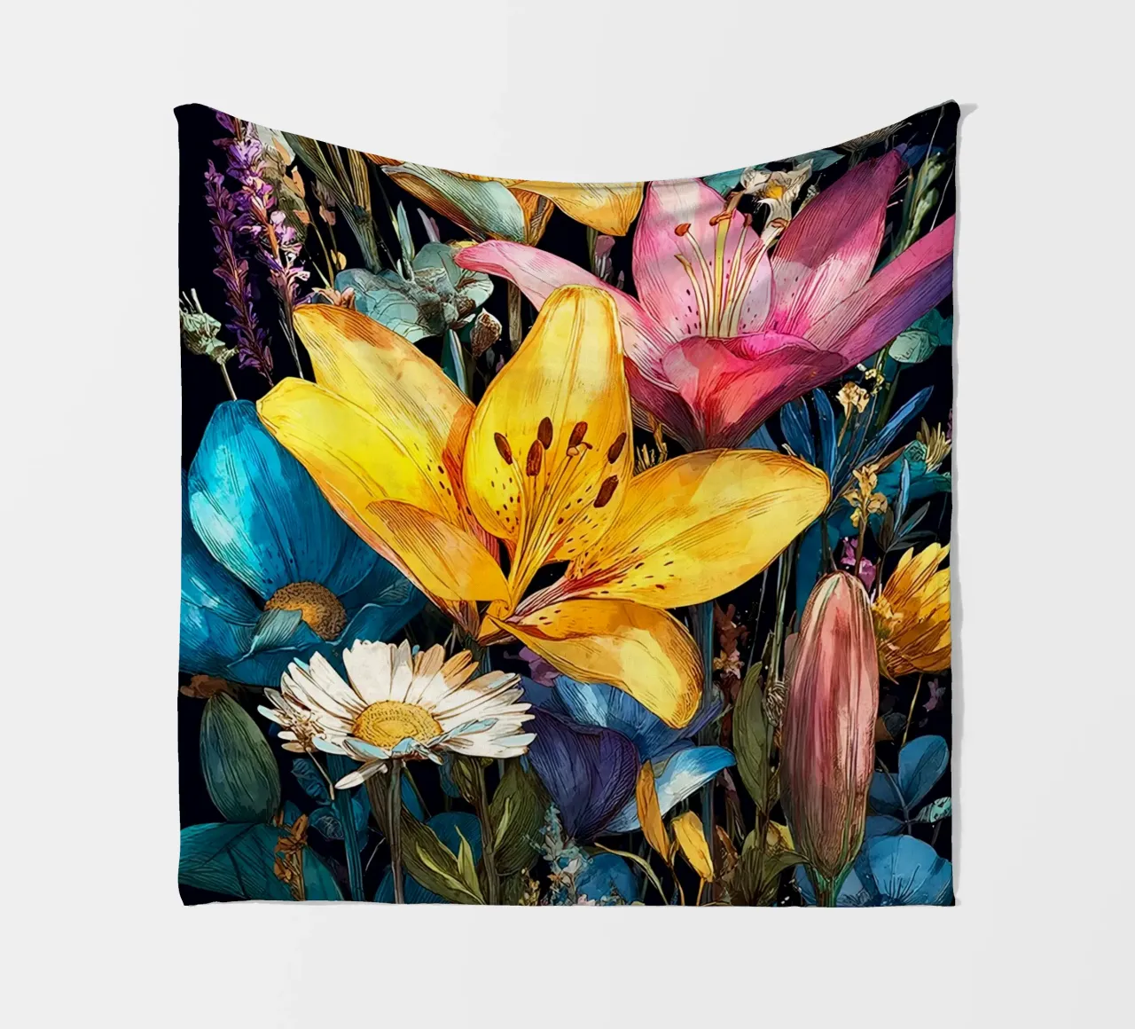 Garden full of flowers K coperta in pile da Mateo