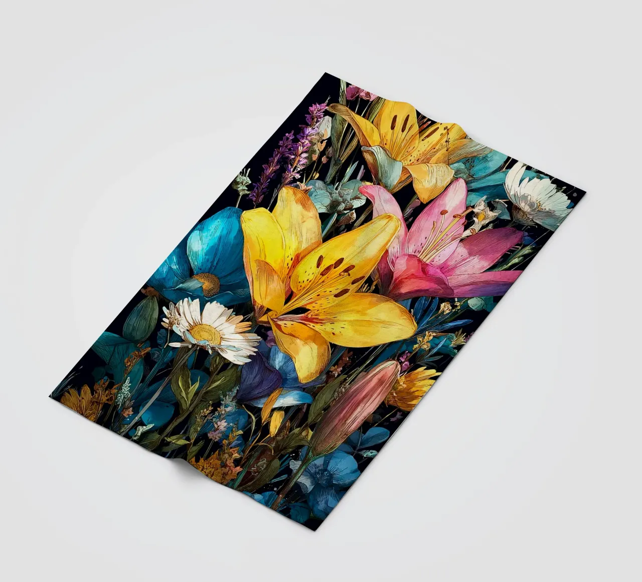 Garden full of flowers K coperta in pile da Mateo