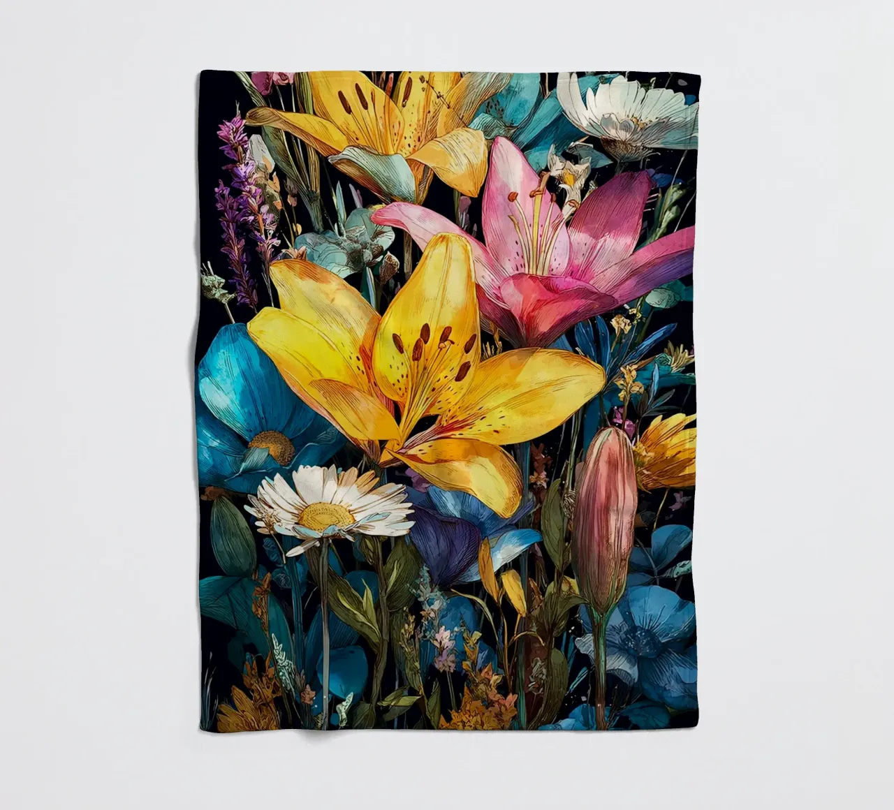 Garden full of flowers K coperta in pile da Mateo