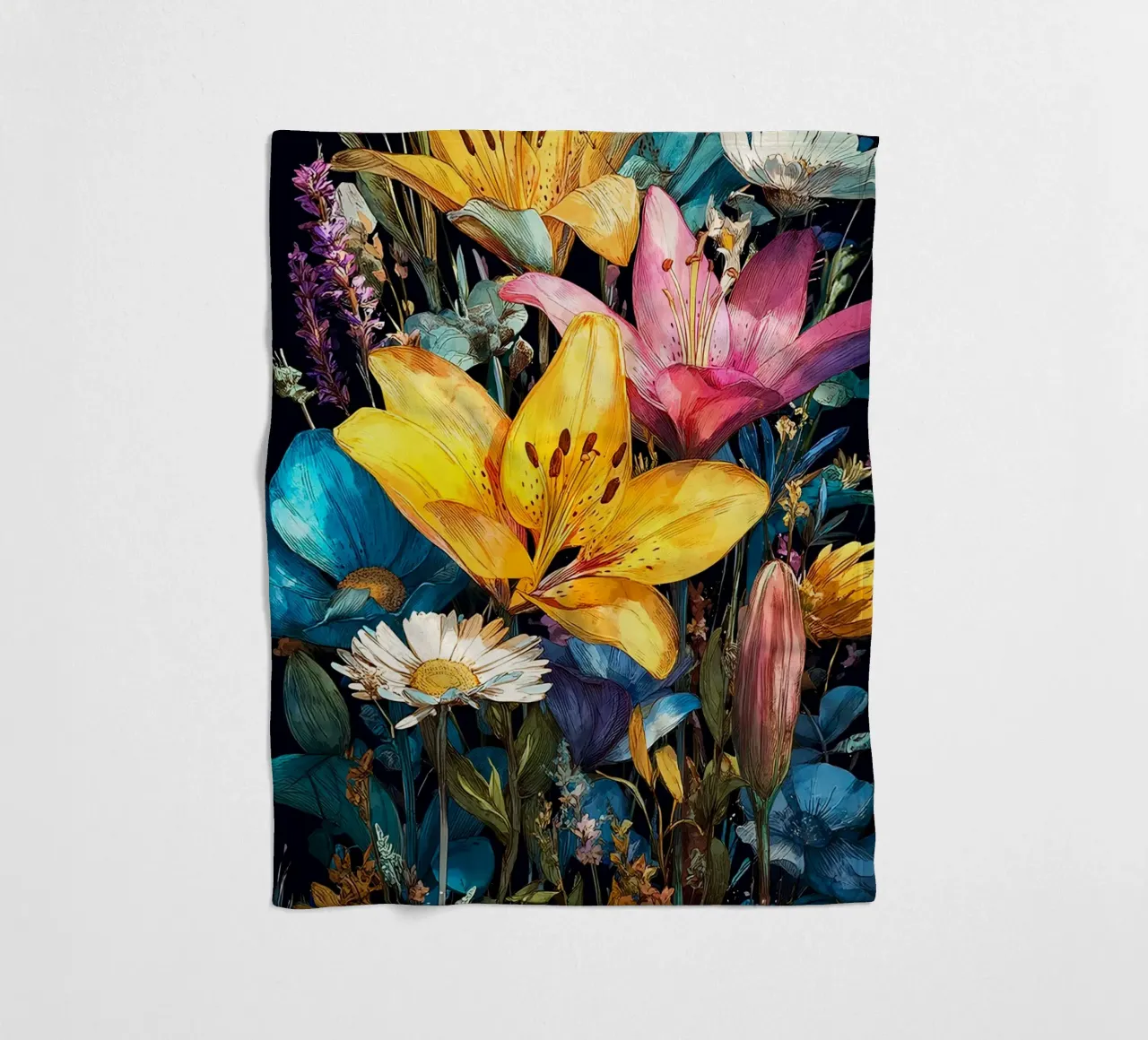 Garden full of flowers K coperta in pile da Mateo