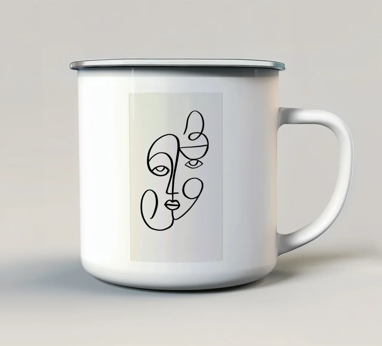 Portraiture 2 tazza in smalto da Graphite