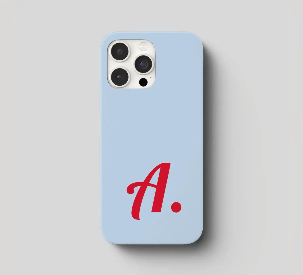 Custom/Personalised Name Initial and background color iphone case by Paigaam Studio