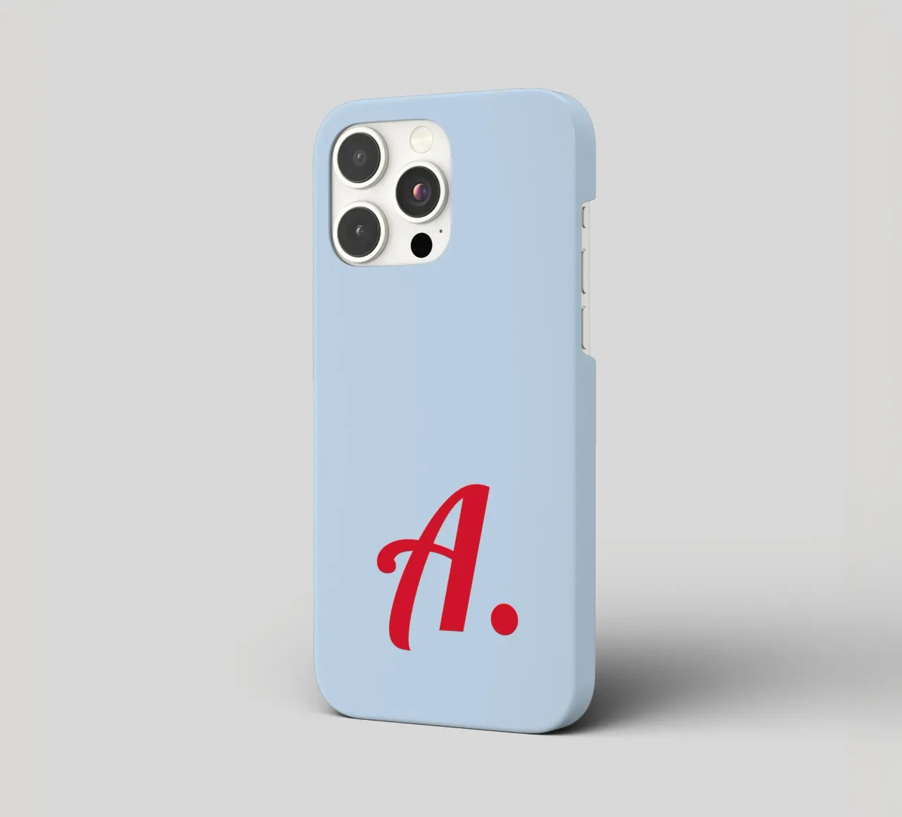 Custom/Personalised Name Initial and background color iphone case by Paigaam Studio