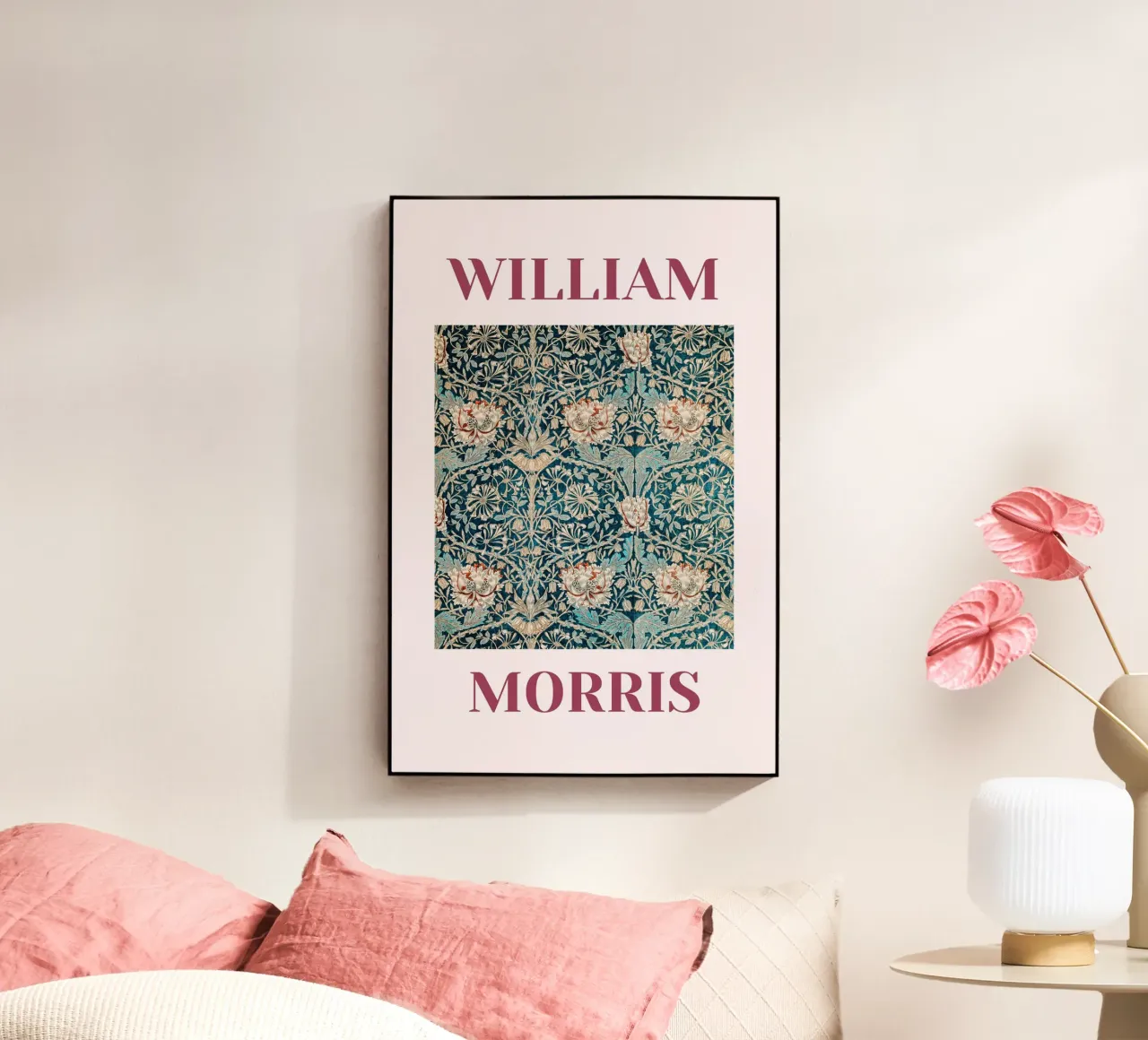 William Morris - Honey Suckle plexiglass da Second Canvas
