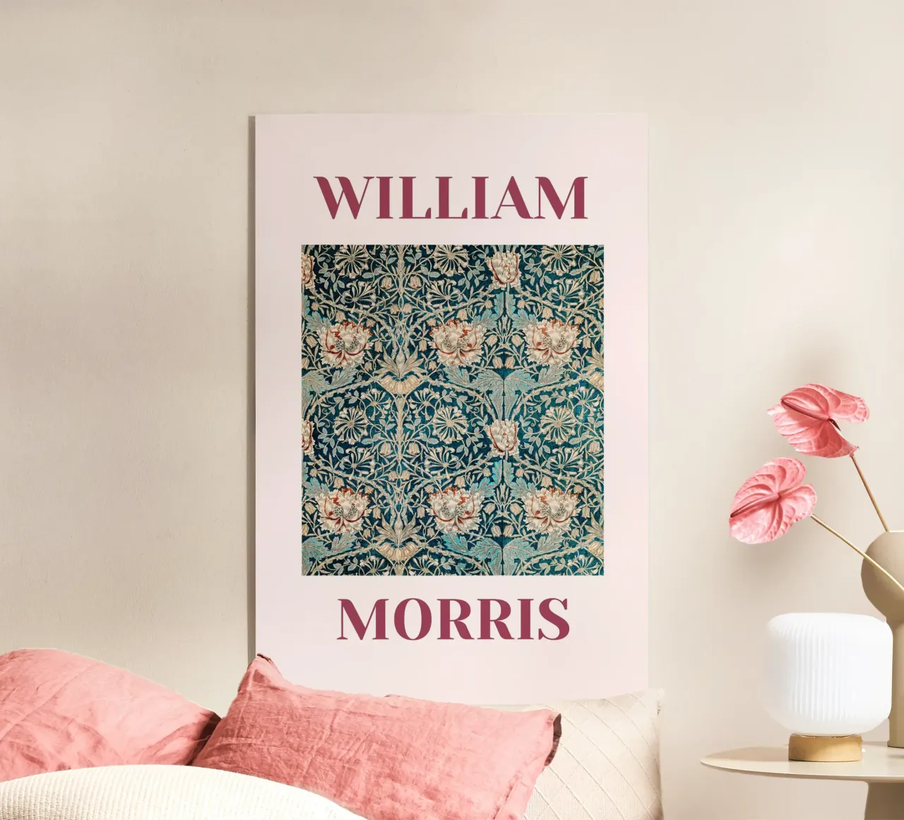 William Morris - Honey Suckle plexiglass da Second Canvas