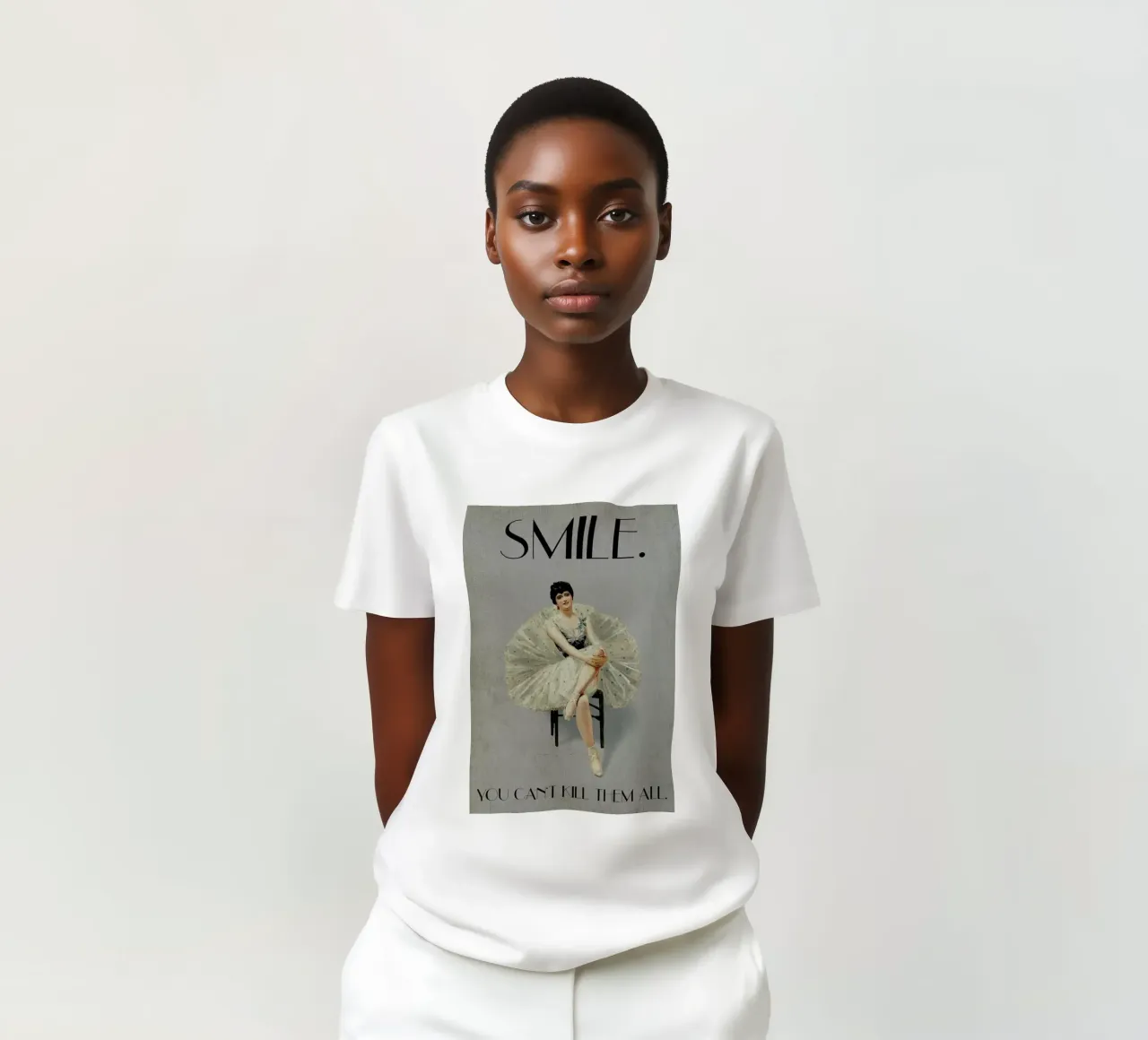 Keep Smiling t-shirt da Kubistika