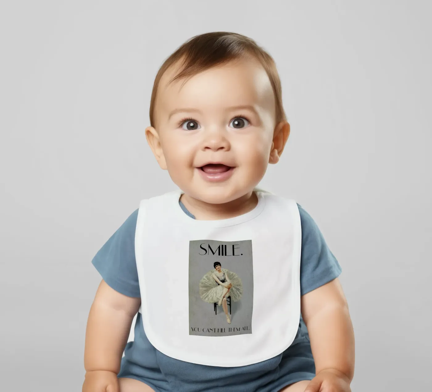 Keep Smiling Babylätzchen von Kubistika