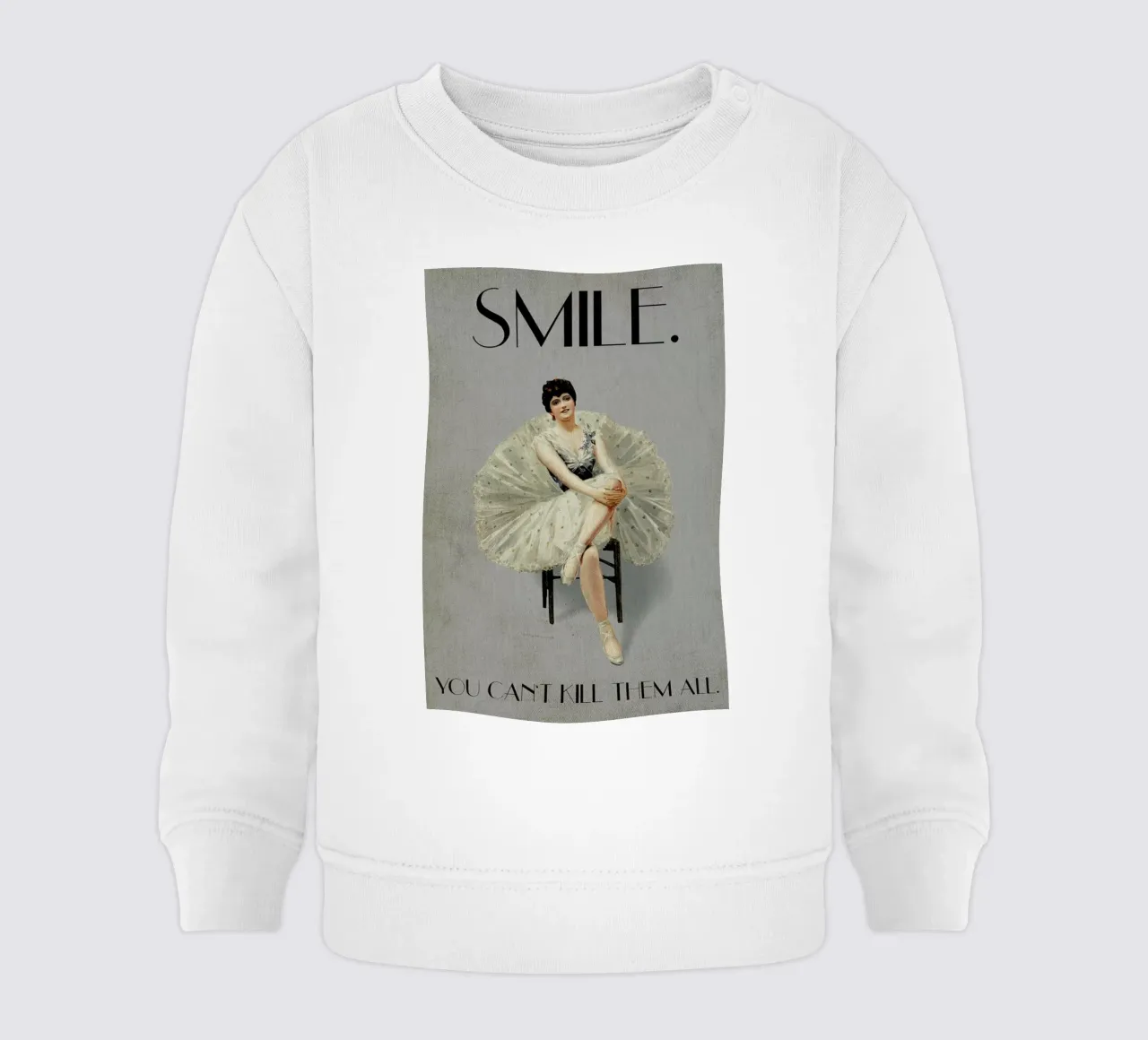 Keep Smiling felpa neonato da Kubistika