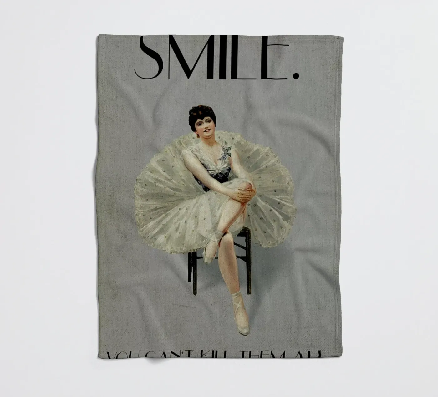 Keep Smiling plaid polaire de Kubistika