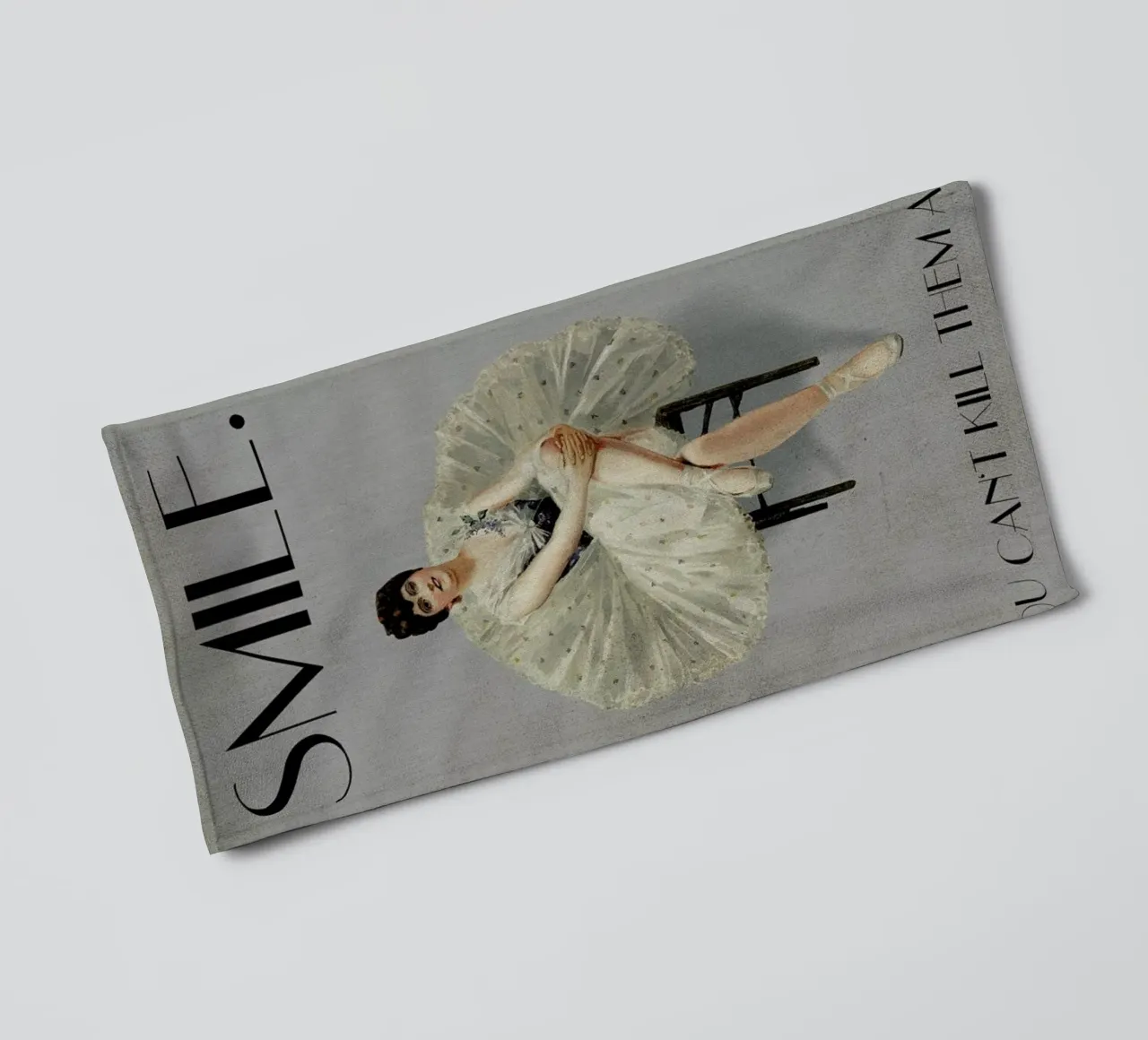 Keep Smiling towel by Kubistika