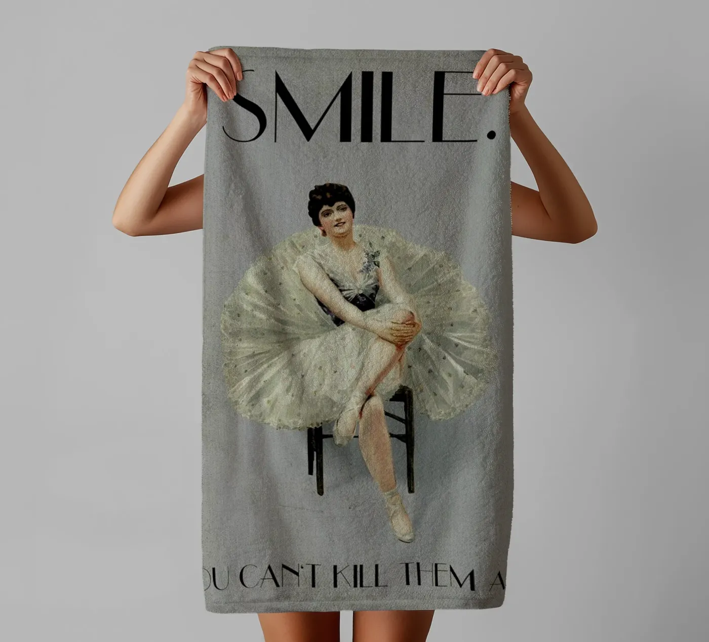 Keep Smiling badhanddoek van Kubistika