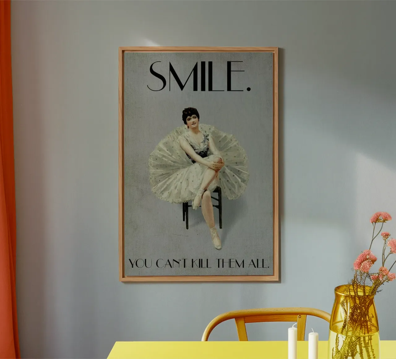 Keep Smiling alluminio dibond da Kubistika