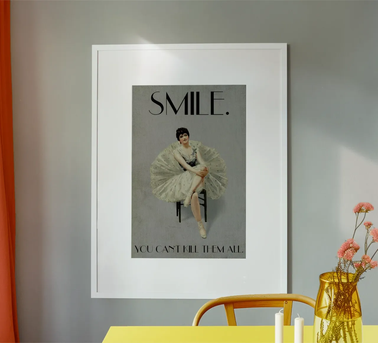 Keep Smiling poster da Kubistika