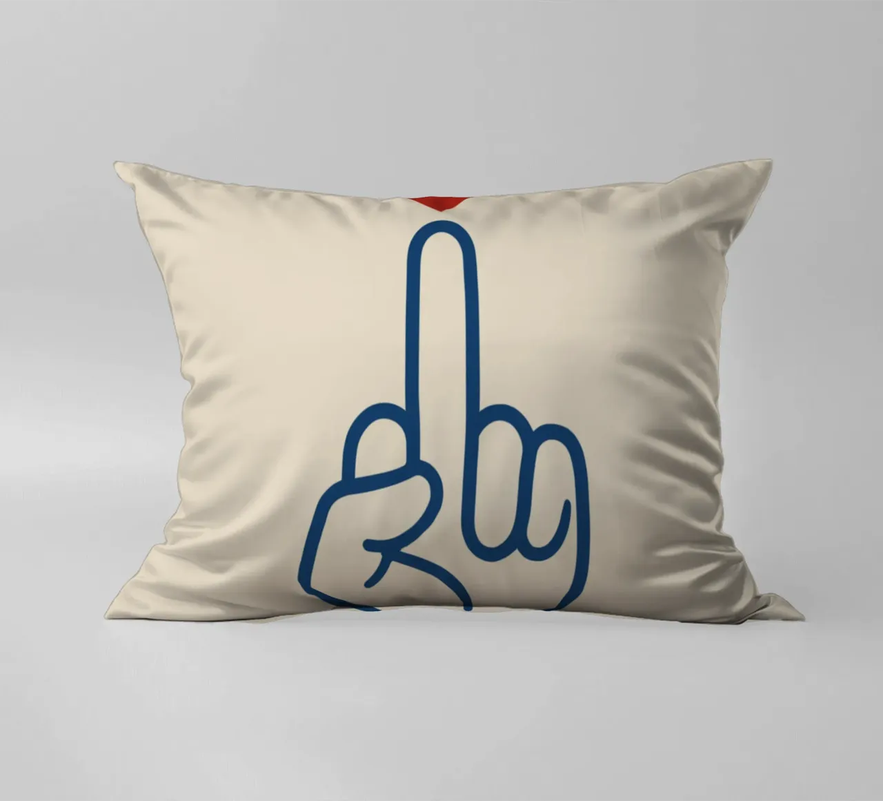 Cuore invece di odio cuscino da QuooodZ by MooodzArt