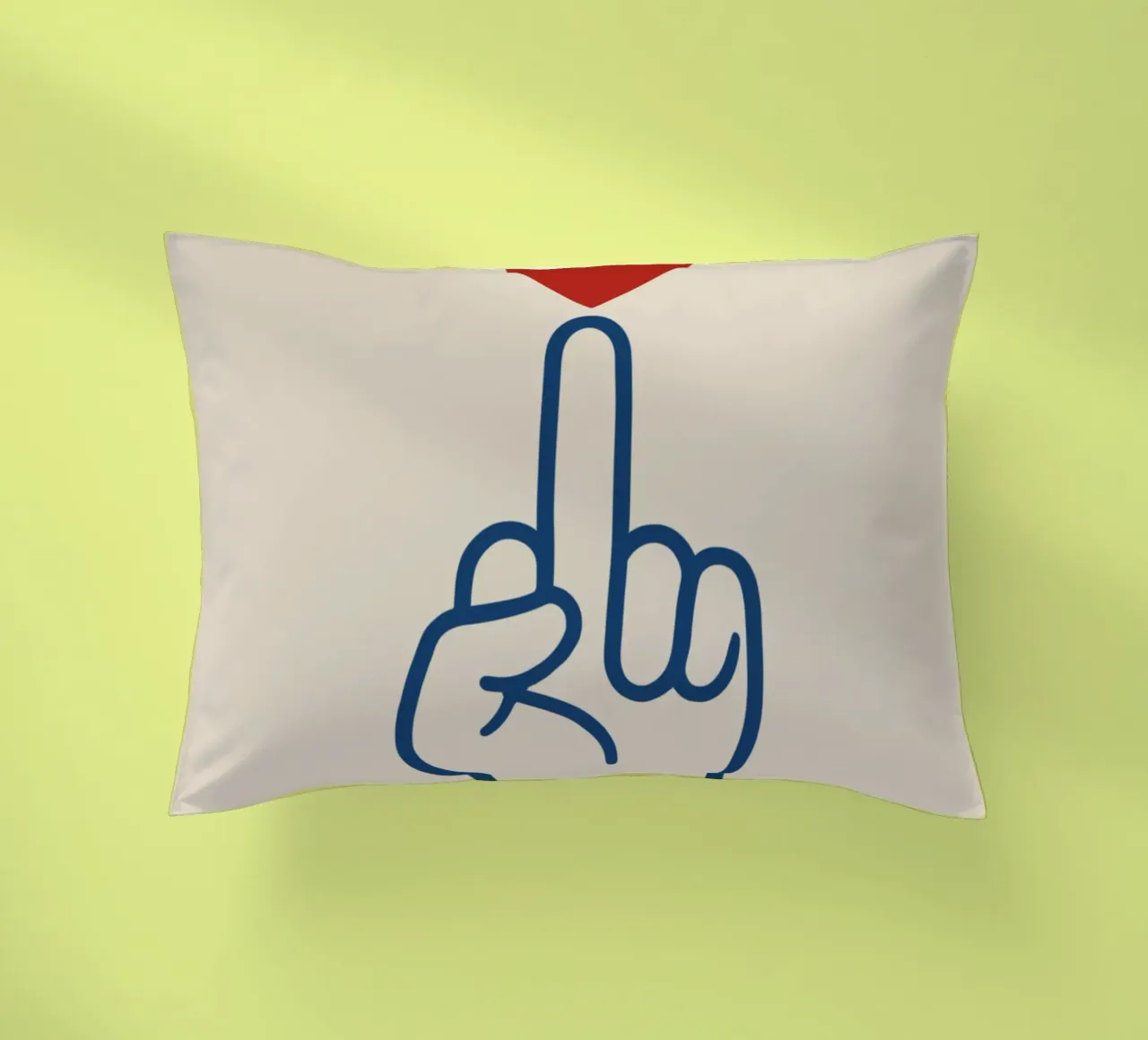 Cuore invece di odio cuscino da QuooodZ by MooodzArt