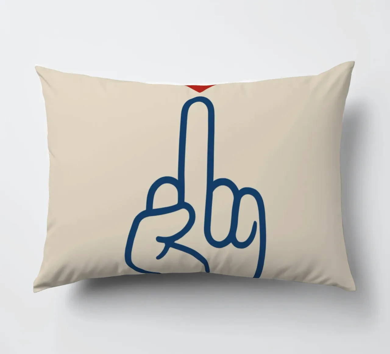 Cuore invece di odio cuscino da QuooodZ by MooodzArt