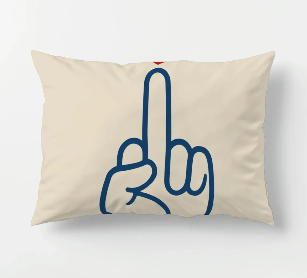 Cuore invece di odio cuscino da QuooodZ by MooodzArt