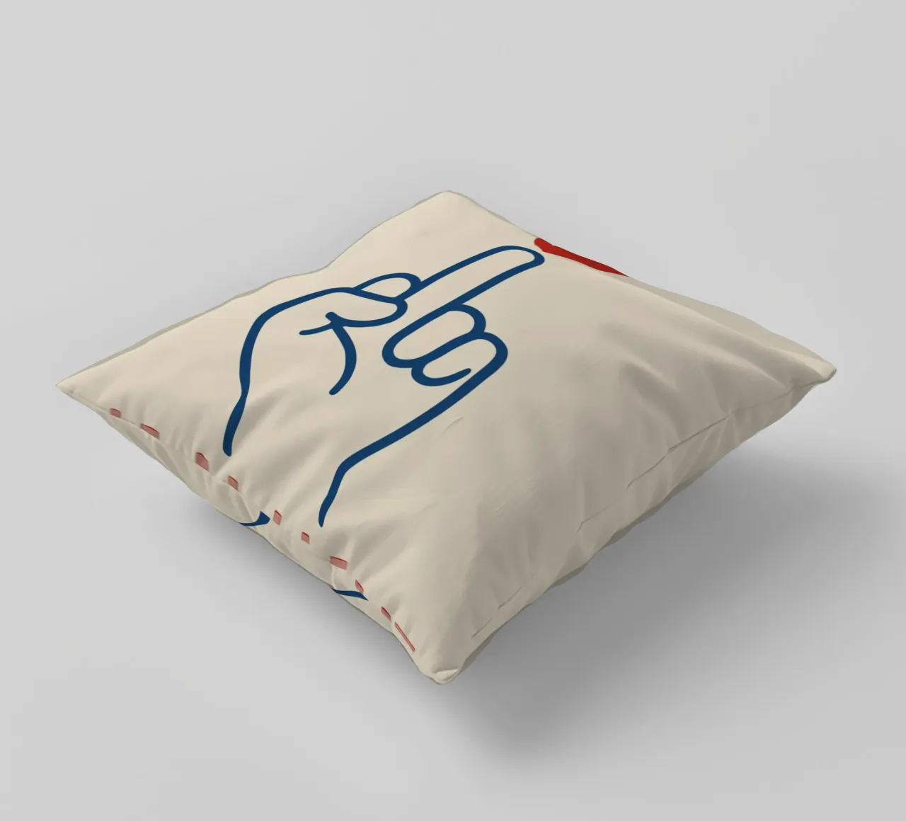Cuore invece di odio cuscino da QuooodZ by MooodzArt