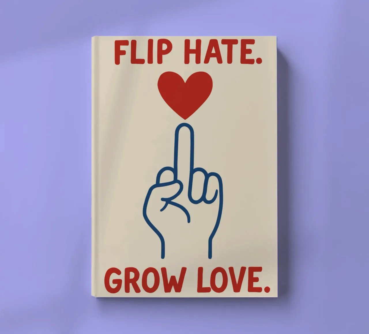 Heart instead of hate notebook by QuooodZ by MooodzArt