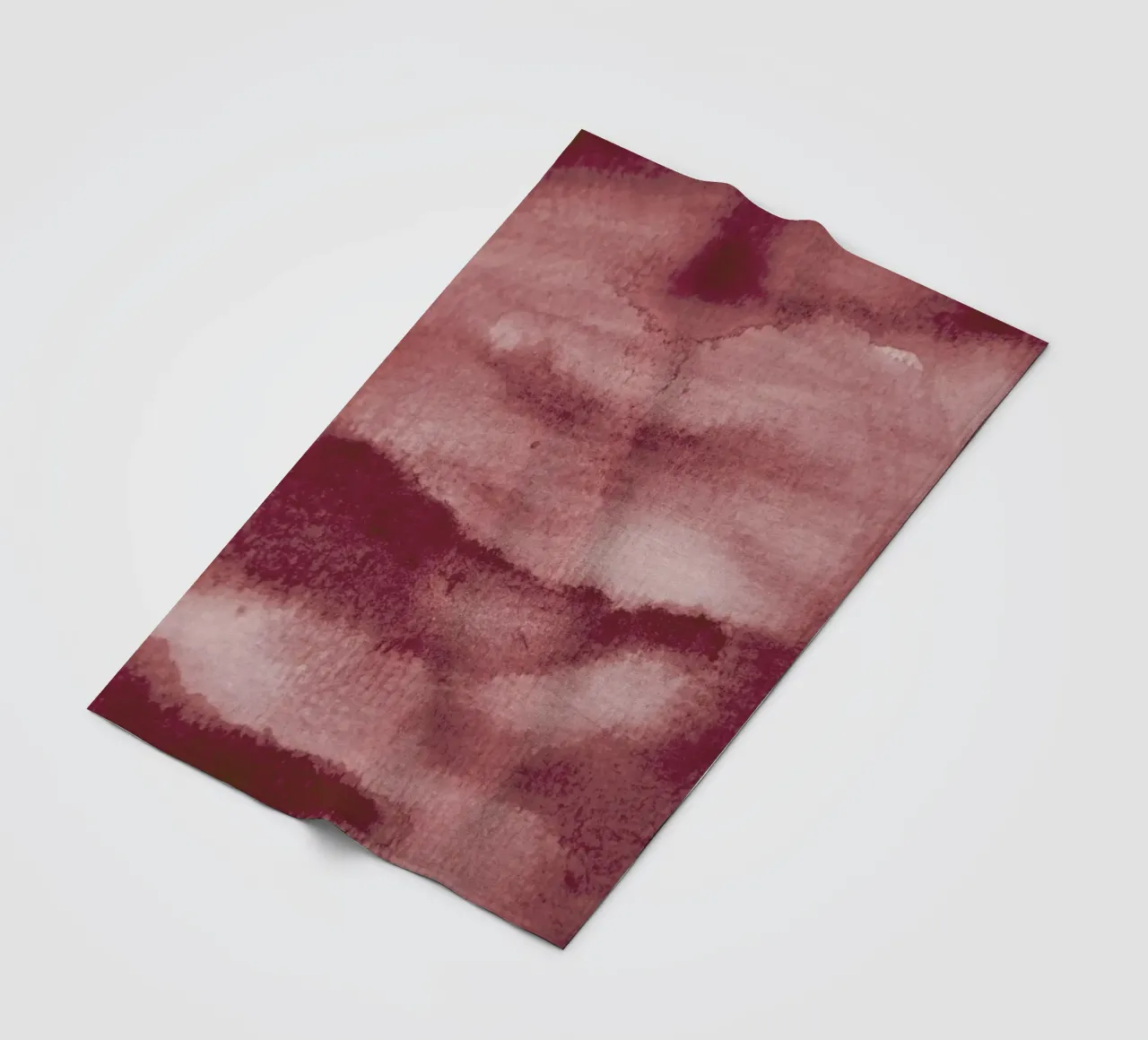 Aquarelle Meets Pencil Peach Clouds coperta in pile da Studio Nahili