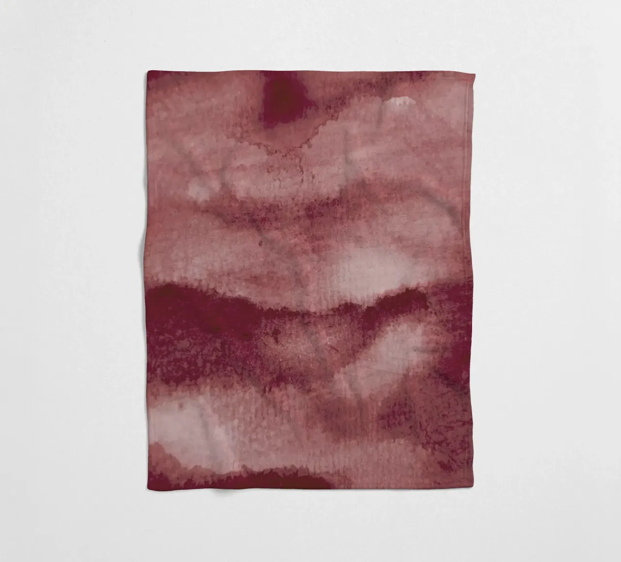 Aquarelle Meets Pencil Peach Clouds coperta in pile da Studio Nahili